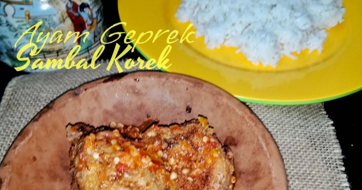 Resep Ayam Geprek Sambal Korek Oleh Dewi Saraswati Cookpad