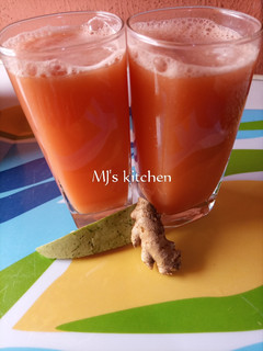 A picture of Melon ginger drink.