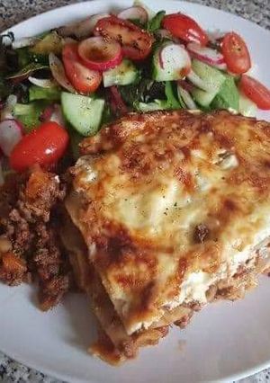 A picture of Beef lasagne.