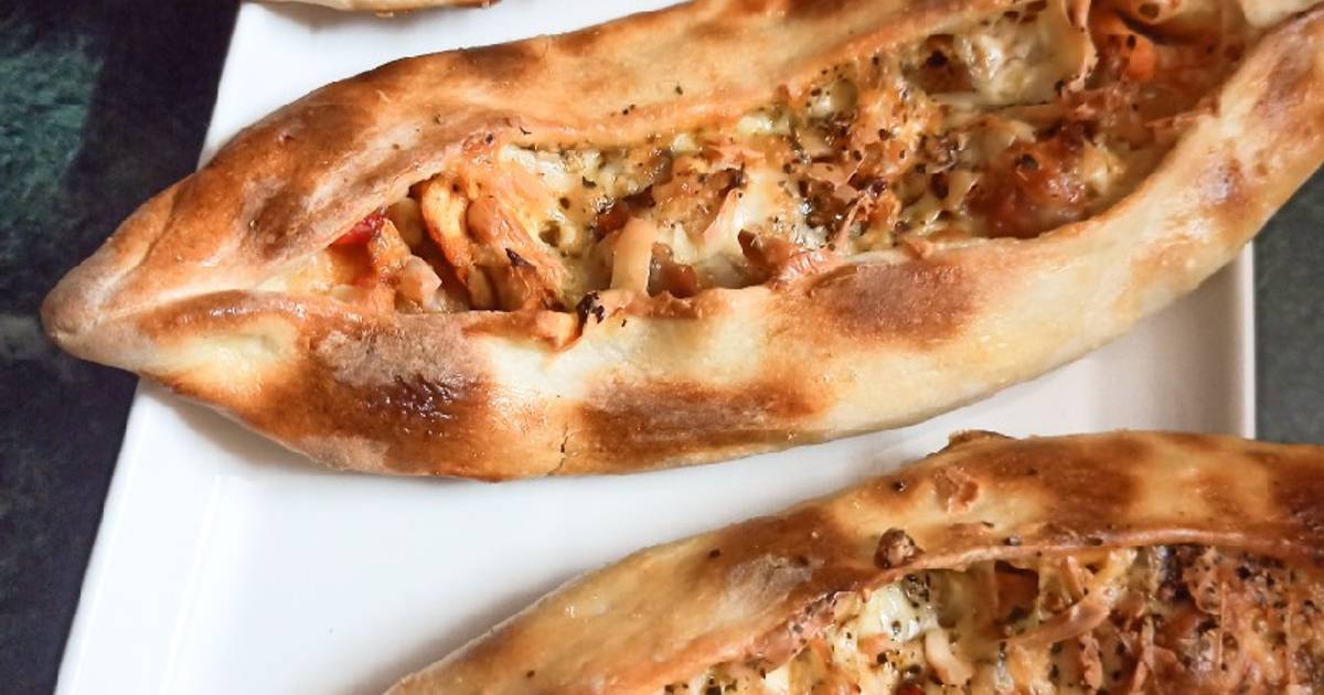 Turkish pide Recipe by Cookwitharju Cookpad