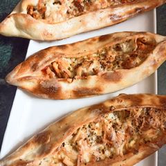 Turkish pide A picture of Turkish pide.