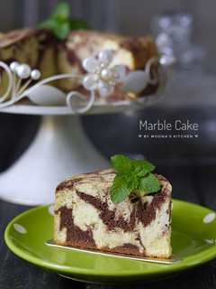 Foto resep Marble Cake (cake putih telur)