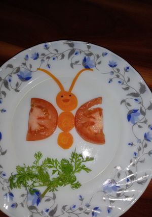 A picture of Butterfly salad.