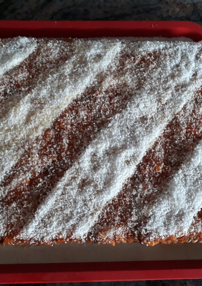 Una foto de Tarta de zanahorias y coco