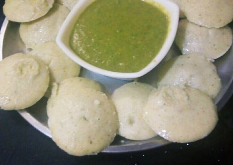 Steps to Make Chutney idli