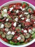Ensalada fresca con ricota fresca