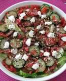 Ensalada fresca con ricota fresca