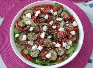 Una foto de Ensalada fresca con ricota fresca