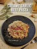 Creamy Garlic Beef Pasta
