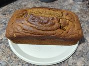 Una foto de pan de calabaza
