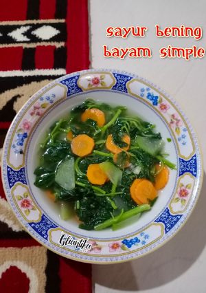 Foto resep Sayur Bening Bayam Simple