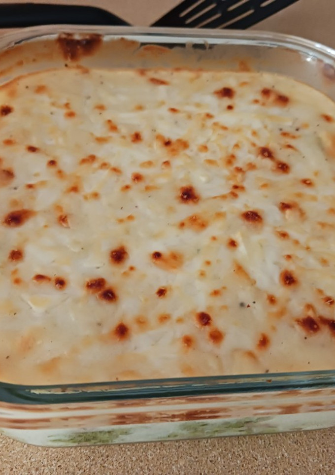 Una foto de Brócoli con patata al horno