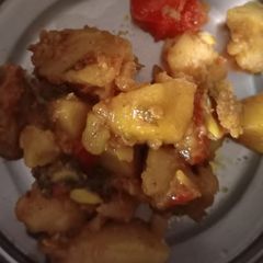 A picture of Aloo ki sabji.