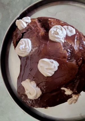 A picture of Eggless chocholate temptation cake.