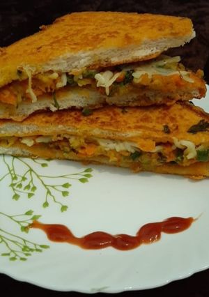 A picture of Besan sandwich.