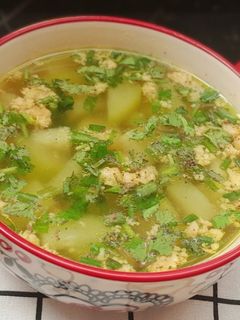 Hình của món Canh bí đao nấu thịt băm.