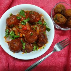 A picture of Paneer Manchurian Balls.