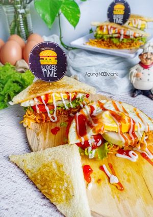 Foto resep Sandwich Mie Goreng
