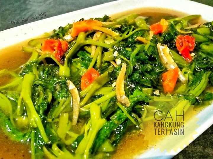 Langkah Gampang Menyiapkan Resep Cah Kangkung Teri Jengki yang  Bikin Ketagihan Anti Ribet, Lezat