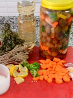 Una foto de Aceituna aliñá gordal machacada