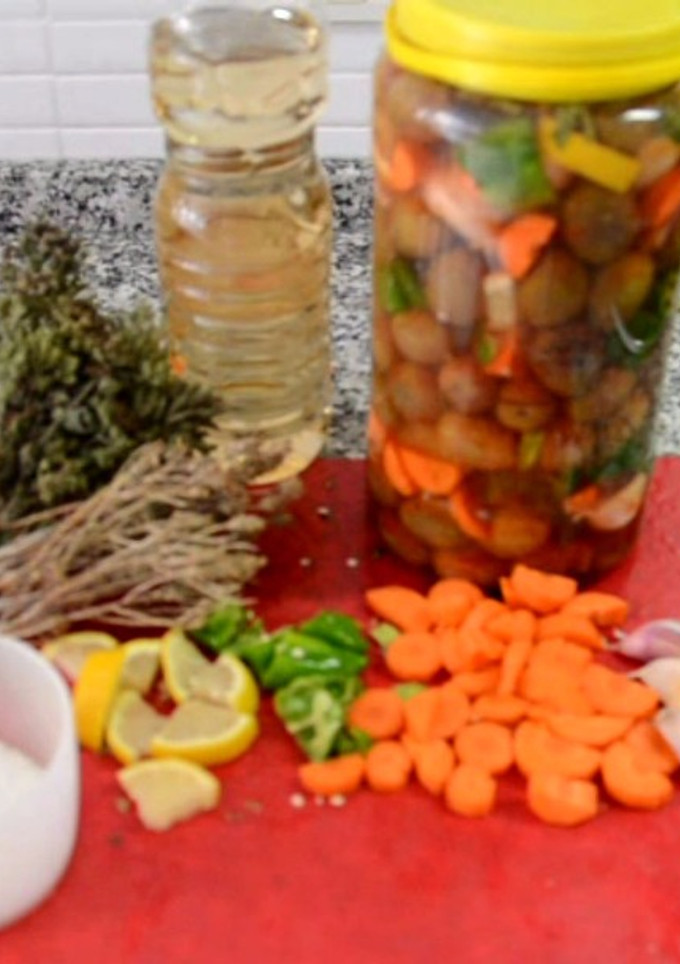 Una foto de Aceituna aliñá gordal machacada