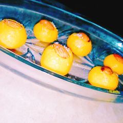 Inside Surprise Coconut balls A picture of Inside Surprise Coconut balls.