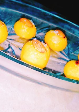 A picture of Inside Surprise Coconut balls.