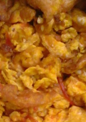 A picture of Fried kienyeji eggs.