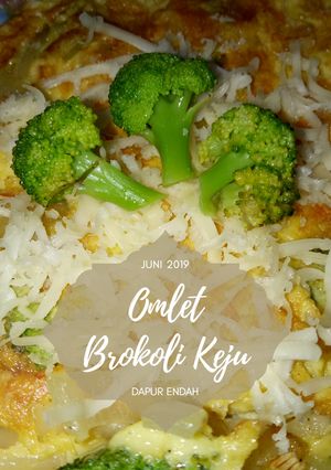 Foto resep Omlet Brokoli Keju