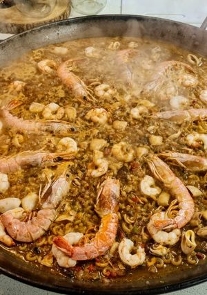Una foto de Fideuá de Mariscos, En Casa Cookpad... 🇪🇸 Y 🇪🇨...!