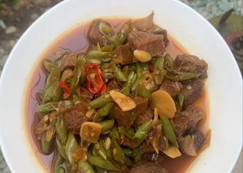 Masakan Unik Buncis Daging Kecap Mantul Banget