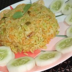 Veg biryani A picture of Veg biryani.