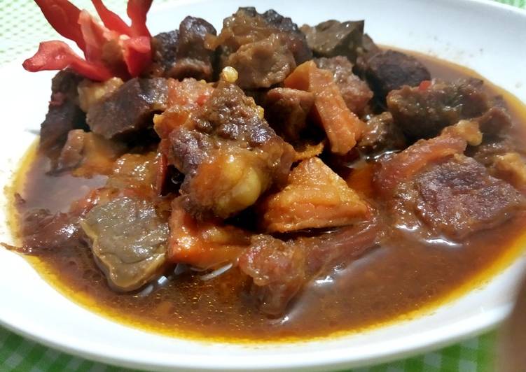 Krengsengan Daging Sapi