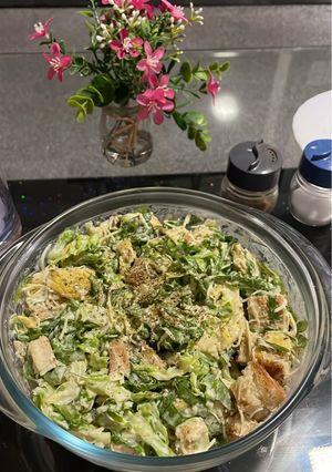 صورة لوصفة سيزر سلاد Caesar salad 💚🥬🍞