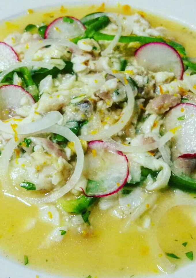 Una foto de Ceviche de dorada