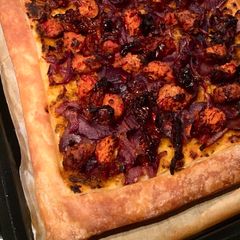 A picture of Red Pesto, Tomato & Onion Tart.