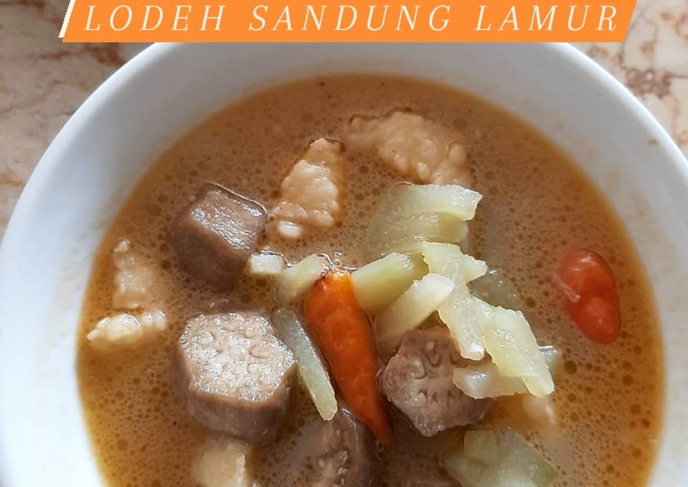 Sayur Lodeh Labu Siam Sandung Lamur