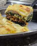 Lasagna de papas, roast beef, acelga y ricotta - sin masa. 💫 Liviana y deliciosa 💫