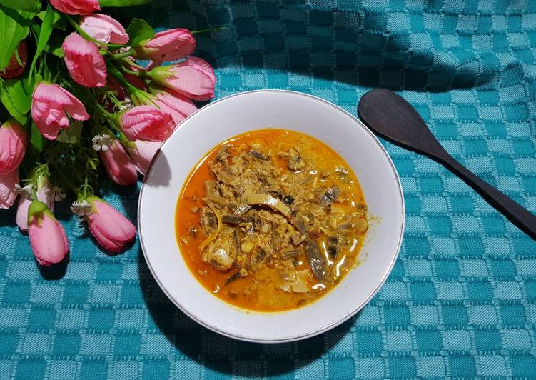 Resep masakan Gulai Jantung Pisang&amp;Mangkokan ❤ | Resep Membuat Gulai Jantung Pisang&amp;Mangkokan ❤ Yang Lezat Sekali