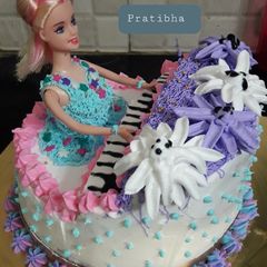 A picture of Piano cake.