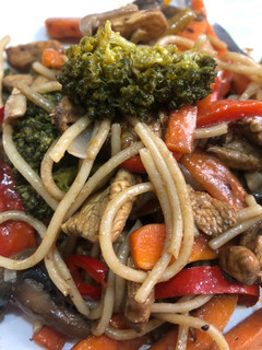 Una foto de Spaghetti oriental