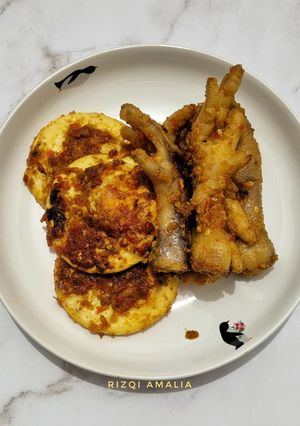 Foto resep Telur Ceplok dan Ceker Bakar Bumbu Jimbaran