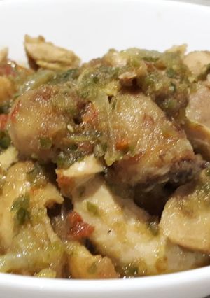 Foto resep Ayam suwir lado hijau