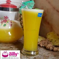 Pineapple juice A picture of Pineapple juice.