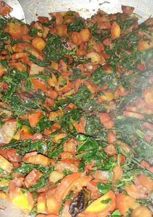 A picture of Gajar methi sabzi.
