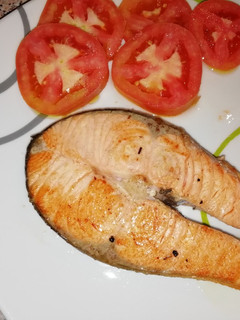Una foto de Salmón a la plancha