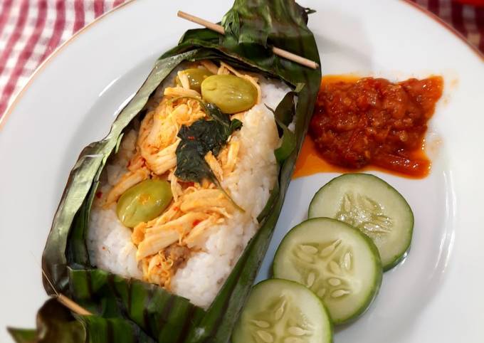 Resep Nasi Bakar Ayam Suwir Oleh Yuniz Cookpad