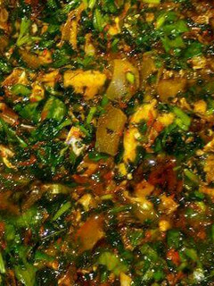 A picture of Vegetable soup (edikaikong).