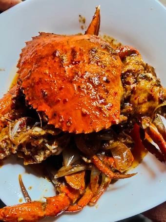 Langkah Gampang Membikin Resep Kepiting saus lada hitam yang Uenak Anti Ribet, Mantap