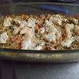 Souflé de zapallitos, cebollas y arvejas